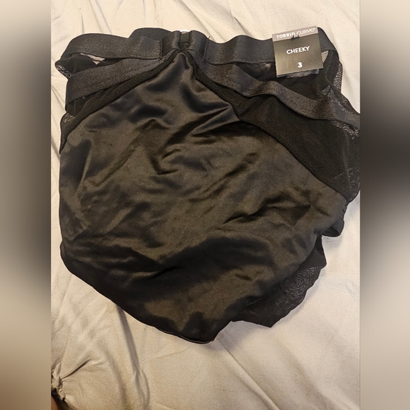 Strappy Satin Cheeky Panty With Keyhole Back From Torrid - Picture 5 of 9